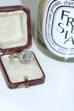 Bague Cible Ronde Art Déco Diamants 19 Bague Cible Ronde Art Déco Diamants -Castafiore Boutique bague cible ronde art deco diamants 957436