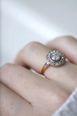 Bague Cible Ronde Diamants -Castafiore Boutique bague cible ronde diamants 611955