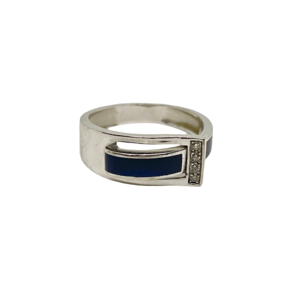 Bague CLOZEAU En Or Blanc, Nacre Et Diamants 1 Bague CLOZEAU En Or Blanc, Nacre Et Diamants