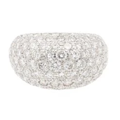 Bague Cocktail En Or Blanc, Or Jaune Et Diamants