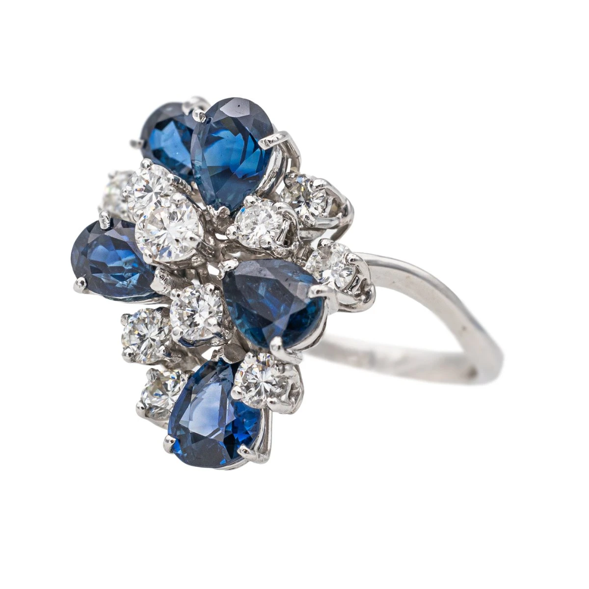 Bague Cocktail Or Blanc Diamant 3 Bague Cocktail Or Blanc Diamant – Image 3