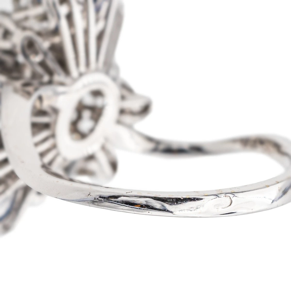 Bague Cocktail Or Blanc Diamant 7 Bague Cocktail Or Blanc Diamant – Image 7