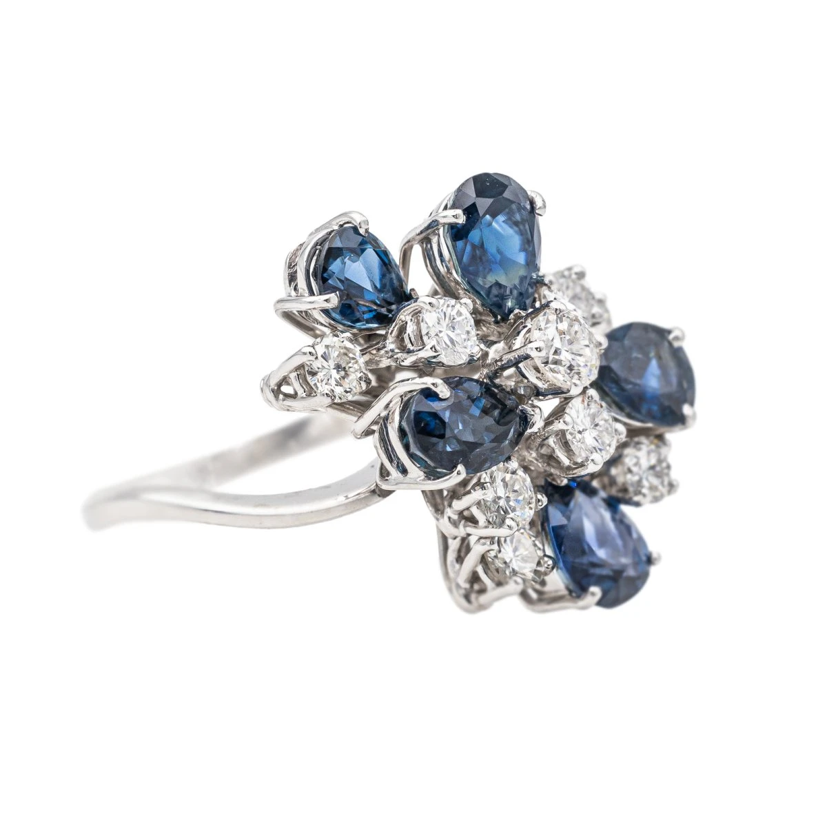 Bague Cocktail Or Blanc Diamant 6 Bague Cocktail Or Blanc Diamant – Image 6