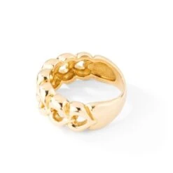 Bague Bandeau VAN CLEEF & ARPELS Coeurs En Or Jaune -Castafiore Boutique bague coeur van cleef arpels 285003