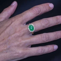 Bague DANZE En Or Jaune, Chrysoprase Et Diamants 6 Bague DANZE En Or Jaune, Chrysoprase Et Diamants -Castafiore Boutique bague danze or jaune et diamants 390806