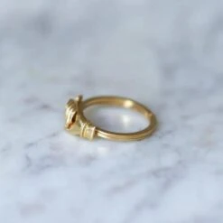 Bague Alliance En Or 15 Bague Alliance En Or -Castafiore Boutique bague de foi fede or jaune 173625