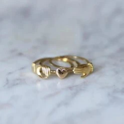 Bague Alliance En Or 18 Bague Alliance En Or -Castafiore Boutique bague de foi fede or jaune 832546