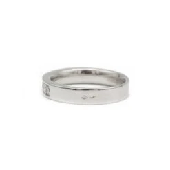 Demi Alliance - Or Blanc Et Diamants -Castafiore Boutique bague demi alliance en or blanc et diamants 734394