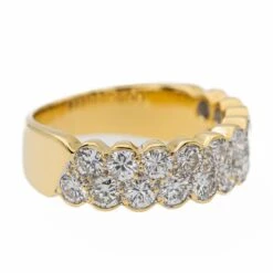 Bague Demi Alliance En Or Jaune, Blanc, Et Diamant 13 Bague Demi Alliance En Or Jaune, Blanc, Et Diamant -Castafiore Boutique bague demi alliance en or jaune blanc et diamant 339355