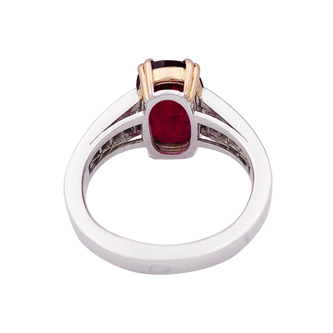 Miller Bague Deux Ors, Rubis Et Diamants 3 Miller Bague Deux Ors, Rubis Et Diamants – Image 3