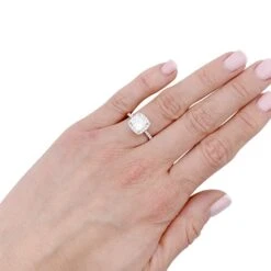 Miller Bague Diamant Coussin, Platine 16 Miller Bague Diamant Coussin, Platine -Castafiore Boutique bague diamant coussin platine 699822