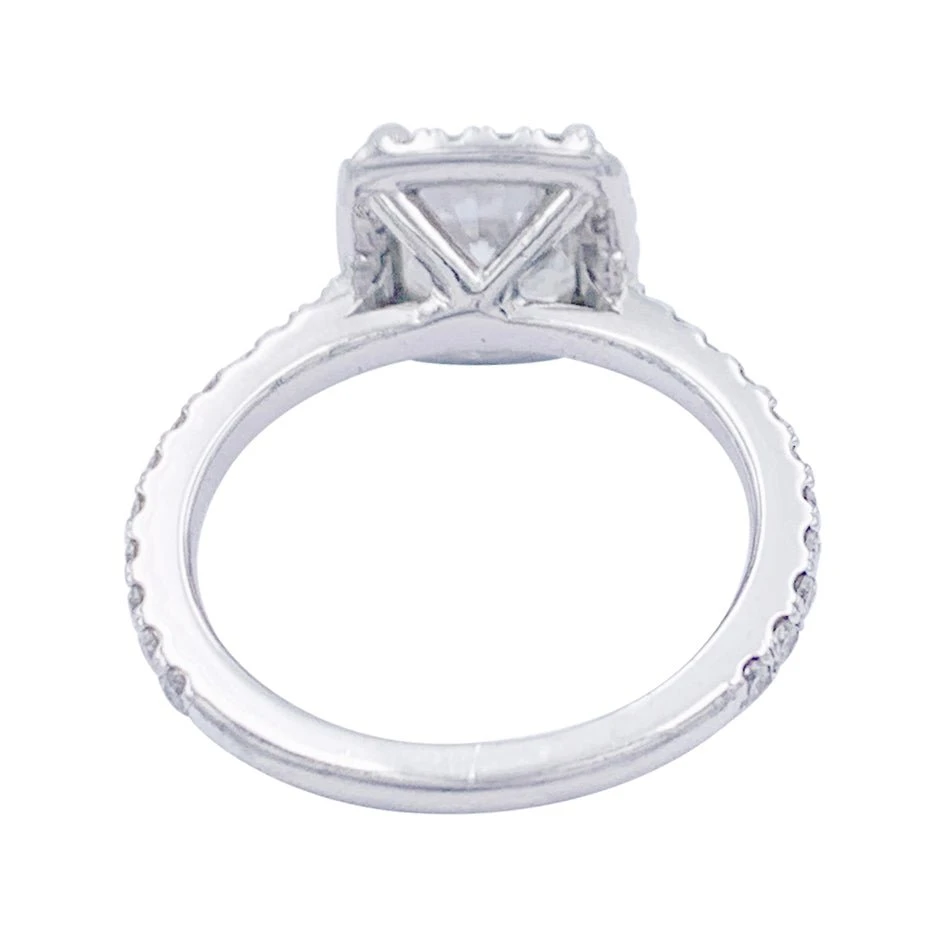 Miller Bague Diamant Coussin, Platine 3 Miller Bague Diamant Coussin, Platine – Image 3