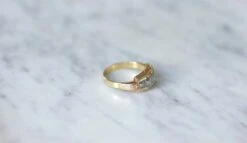 Bague Diamants Art Déco Bandeau -Castafiore Boutique bague diamants art deco bandeau 862920