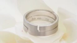 Bague DIHN VAN "Seventies" En Or Blanc -Castafiore Boutique bague dihn van seventies en or blanc 266754