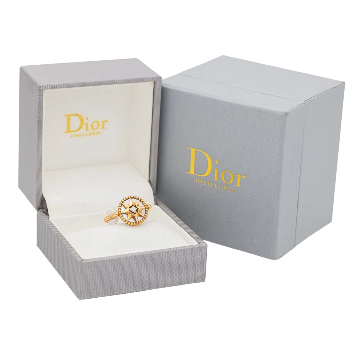 Bague Dior Rose Des Vents Or Jaune Diamant 3 Bague Dior Rose Des Vents Or Jaune Diamant – Image 3