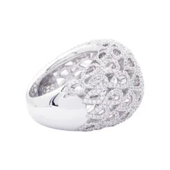 Miller Bague Dôme BUCHERER "Lacrima" Or Blanc Et Diamants -Castafiore Boutique bague dome bucherer lacrima or blanc et diamants 490587