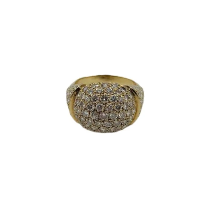 Bague Dôme CARTIER En Or Jaune Et Diamants 1 Bague Dôme CARTIER En Or Jaune Et Diamants