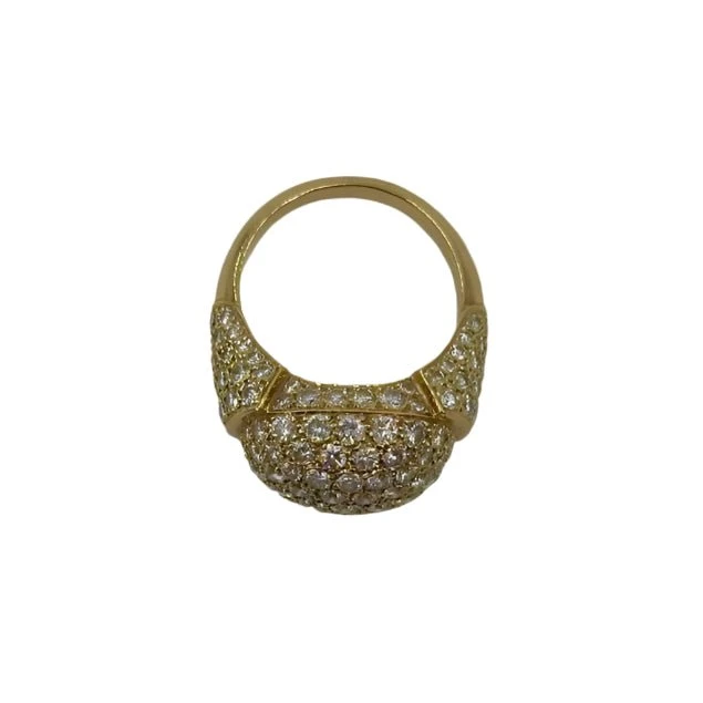 Bague Dôme CARTIER En Or Jaune Et Diamants 2 Bague Dôme CARTIER En Or Jaune Et Diamants – Image 2