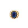 Bague Dôme En Or Jaune Et Lapis Lazuli