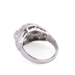 Bague Dôme En Platine -Castafiore Boutique bague dome en platine 732296