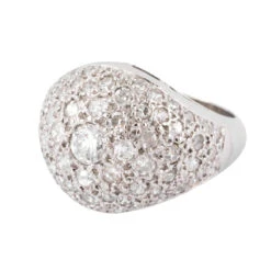 Bague Dôme En Platine Et Diamants 11 Bague Dôme En Platine Et Diamants -Castafiore Boutique bague dome en platine et diamants 540451