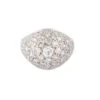 Bague Dôme En Platine Et Diamants