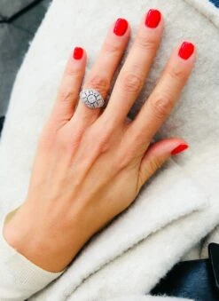 Bague Dôme En Platine Et Diamant 9 Bague Dôme En Platine Et Diamant -Castafiore Boutique bague dome platine diamant 792533