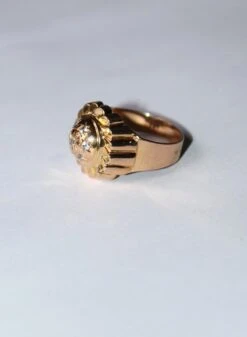 Bague Dôme Rétro En Or Jaune 12 Bague Dôme Rétro En Or Jaune -Castafiore Boutique bague dome retro en or jaune 140623