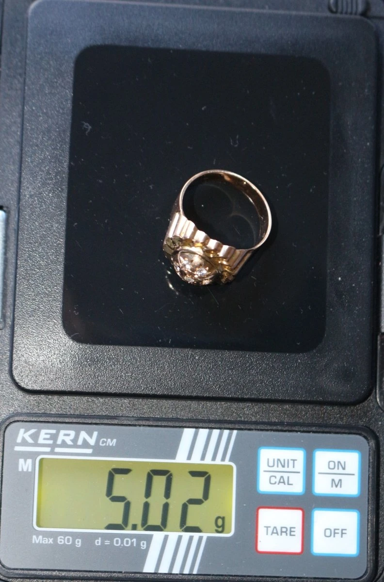 Bague Dôme Rétro En Or Jaune 7 Bague Dôme Rétro En Or Jaune – Image 7