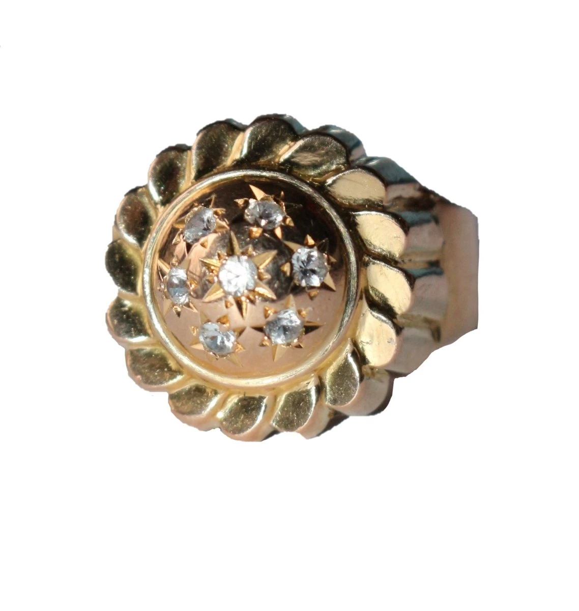 Bague Dôme Rétro En Or Jaune 1 Bague Dôme Rétro En Or Jaune