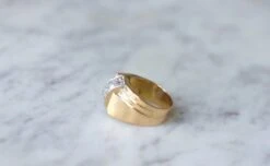 Bague Dome Tank Diamants, Or Et Platine 14 Bague Dome Tank Diamants, Or Et Platine -Castafiore Boutique bague dome tank diamants or et platine 550805