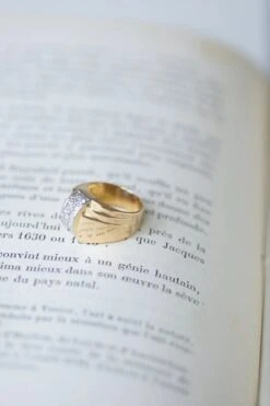 Bague Dome Tank Diamants, Or Et Platine 13 Bague Dome Tank Diamants, Or Et Platine -Castafiore Boutique bague dome tank diamants or et platine 709933