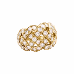 Miller Bague Jonc VAN CLEEF & ARPELS En Or Jaune Et Diamants -Castafiore Boutique bague dome van cleef arpels en or jaune et diamants 4848951