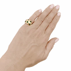 Miller Bague Dôme VAN CLEEF & ARPELS En Or Jaune Et Laque -Castafiore Boutique bague dome van cleef arpels en or jaune et laque 4783501