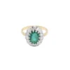 Bague émeraude Diamants 2,61 Cts En Or