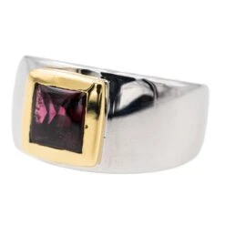 Bague En Deux Ors Et Grenat -Castafiore Boutique bague en deux ors et grenat 975355