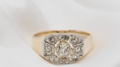 Bague En Or Bicolore Et Diamants