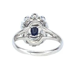 Bague En Or Blanc 18 Carats, Saphir Et Diamants 15 Bague En Or Blanc 18 Carats, Saphir Et Diamants -Castafiore Boutique bague en or blanc 18 carats saphir et diamants 395858