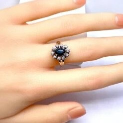 Bague En Or Blanc 18 Carats, Saphir Et Diamants 13 Bague En Or Blanc 18 Carats, Saphir Et Diamants -Castafiore Boutique bague en or blanc 18 carats saphir et diamants 397915