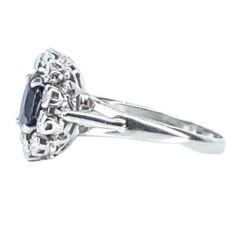 Bague En Or Blanc 18 Carats, Saphir Et Diamants 10 Bague En Or Blanc 18 Carats, Saphir Et Diamants -Castafiore Boutique bague en or blanc 18 carats saphir et diamants 533047