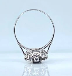 Bague En Or Blanc 18 Carats, Saphir Et Diamants 12 Bague En Or Blanc 18 Carats, Saphir Et Diamants -Castafiore Boutique bague en or blanc 18 carats saphir et diamants 846579