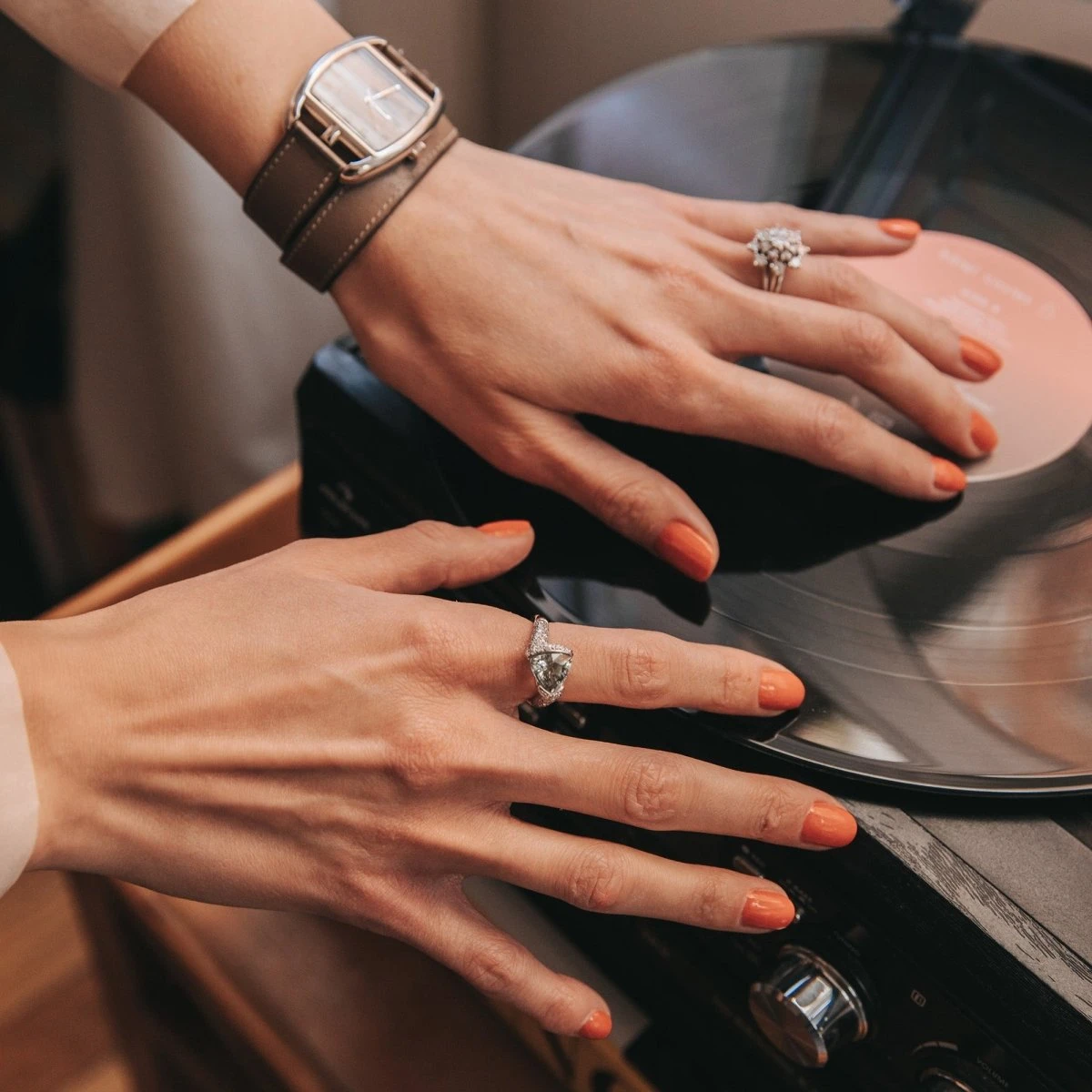 Bague En Or Blanc, Aigue Marine Et Diamants 2 Bague En Or Blanc, Aigue Marine Et Diamants – Image 2