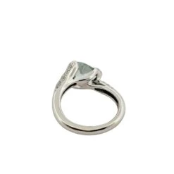 Bague En Or Blanc, Aigue Marine Et Diamants 6 Bague En Or Blanc, Aigue Marine Et Diamants -Castafiore Boutique bague en or blanc aigue marine et diamants 474389