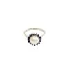 Bague En Or Blanc, Perle Et Saphirs -Castafiore Boutique bague en or blanc perle et saphirs 549733