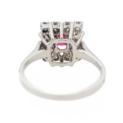 Bague En Or Blanc, Rubis Et Diamant -Castafiore Boutique bague en or blanc rubis et diamant 997890