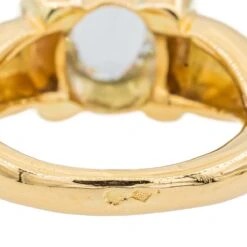 Bague En Or Jaune, Aigue Marine Et Diamants -Castafiore Boutique bague en or jaune aigue marine et diamants 830740