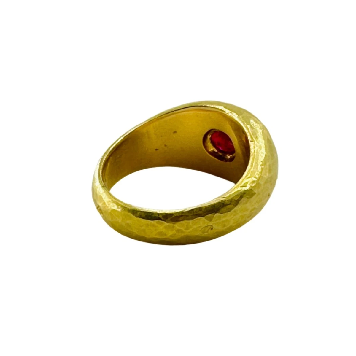 Bague En Or Jaune Et Rubis 3 Bague En Or Jaune Et Rubis – Image 3