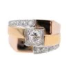 Bague En Or Jaune, Or Rose, Platine Et Diamants -Castafiore Boutique bague en or jaune or rose platine et diamants 589826
