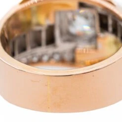 Bague En Or Jaune, Or Rose, Platine Et Diamants -Castafiore Boutique bague en or jaune or rose platine et diamants 626009