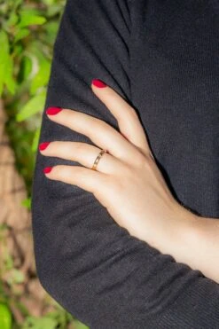 Bague En Or Jaune Pavée De Diamants -Castafiore Boutique bague en or jaune pavee de diamants 280828